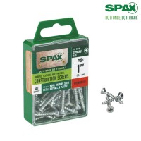 SPAX #6 x 1 in. Philips Square Drive Flat-Head Full Thread Zinc Coated Multi-Material Screw (40 per Box)