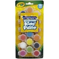 Crayola® Kids Washable Poster Paint-Pots, 18/Pack
