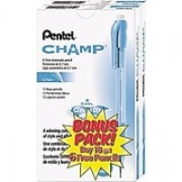 Pentel® Champ® Mechanical Pencil, HB-Soft, Blue Barrel, 24/Pack (AL17CSW-US)