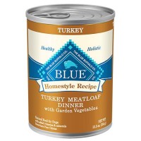 Blue Buffalo Blue Homestyle Recipe Turkey Meatloaf Dinner with Carrots & Sweet Potatoes Adult Wet Dog Food, 12.5 oz., Case of 12