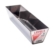 Level 5 14 in. Stainless Steel Mud Pan with Curved Bottom