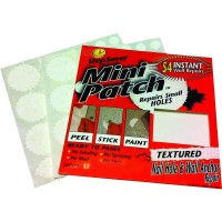 StepSaver Mini Patch 1-1/2 in. x 1-1/2 in. Self Adhesive Pre-Textured Wall 54 Repair Patch Kit (10-Pack)