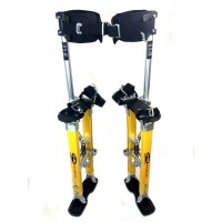 SurPro 18 in. to 30 in. Adjustable Height SP Quad Lock Single Support Legs Magnesium Drywall Stilts